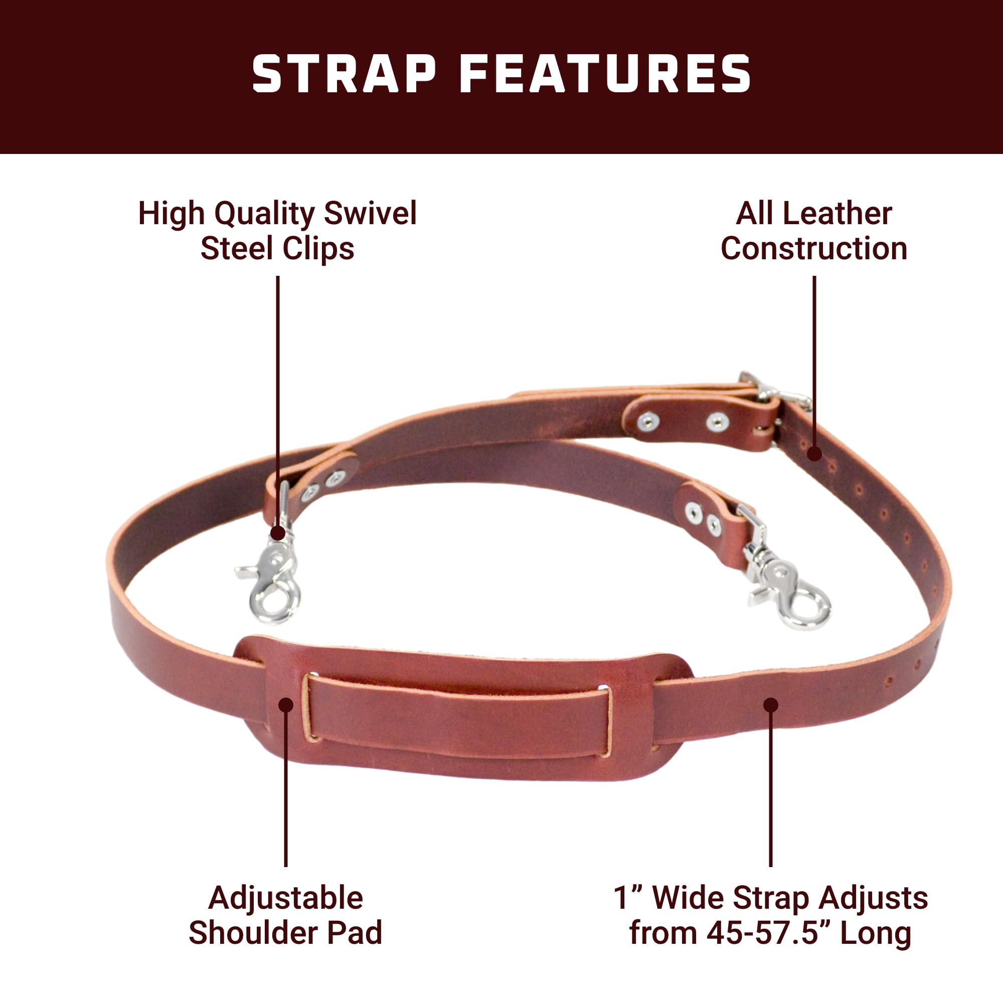 Occidental Leather Shoulder Strap - Made in USA - Amazon.com